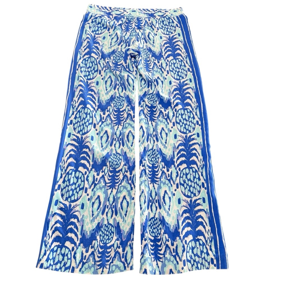 Lilly Pulitzer Bal Harbor Palazzo Pants Pineapple Design Boho Vacation Travel S - Picture 3 of 12